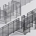 Modern Metal Railing Design With Sleek Structure For Staircase And Balcony Applications