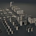 Vintage Stone Carved Letters In Various Styles And Sizes For Decor