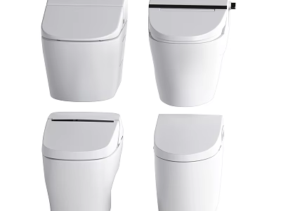 Modern Toilet Designs With Sleek White Finish And Contemporary Styles 3d model