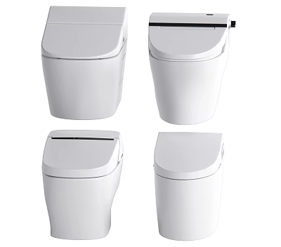 Modern Toilet Designs With Sleek White Finish And Contemporary Styles 3d model