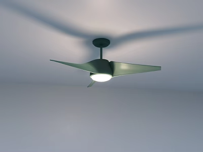 Contemporary Metal Leaf Design Chandelier Hanging From Ceiling With Bright Lighting 3d model
