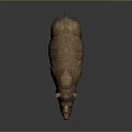 Lifelike Rhinoceros Figure With Rough Skin Two Horns And Reflection On Surface