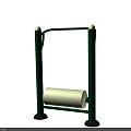Outdoor Sports Equipment Featuring Green Frame And Roller For Abdominal Fitness Exercise