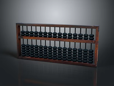 Abacus teaching supplies teaching aids daily necessities 3d model