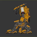 Mech Warrior Mech Soldier Machine Battlearm Mechanical Battlearm Machine Fighter Robot 3d model