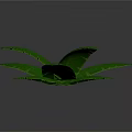 Large Green Tropical Leaves With Vibrant Veins For Interior Decoration