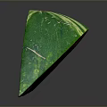 Fresh Watermelon Slice With Red Juicy Flesh Black Seeds And Green Striped Rind
