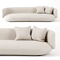 Modern Multiplayer Sofa Baixo Multiplayer Sofa 3d model