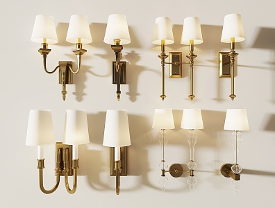 Wall lamp combination 3d model