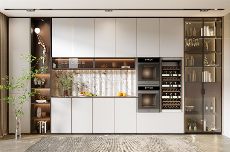 Modern Wine Cabinet 3d model