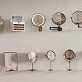 Stylish Vanity Mirrors With Various Designs Gold Frames And Stands For Home Decor