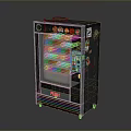 Vintage Vending Machine With Fast Service Various Drink Options And Brand Logos For Daily Essentials