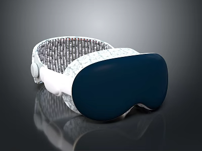 Wireless Heated Eye Massager With Air Pressure And Vibration Modes 3d model