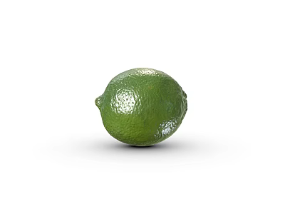 Fresh Green Lime Fruit With Juicy Texture And Vibrant Citrus Flavor Profile 3d model