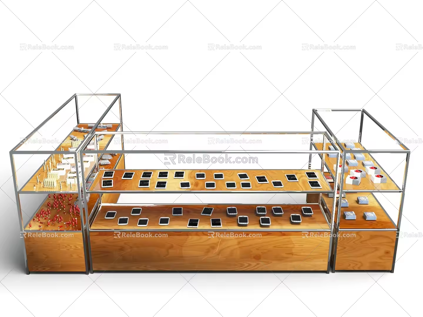 shop counter vintage counter department store counter vintage shop counter 3d model