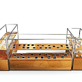 shop counter vintage counter department store counter vintage shop counter 3d model