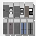 Modern Various Style Refrigerators And Freezers With Sleek Metallic Finish And Multi Door Designs