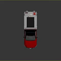Red Military Vehicle With Stylish Design Functional Roof Equipment And Body Details