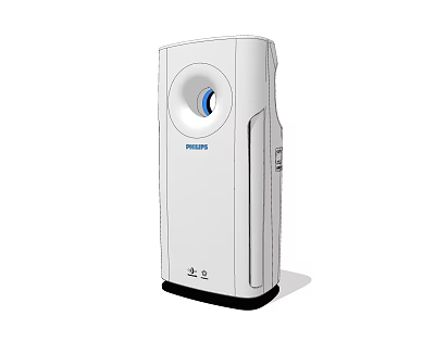 Philips White Air Purifier Home Appliance With Sleek Design And Efficient Cleaning 3d model