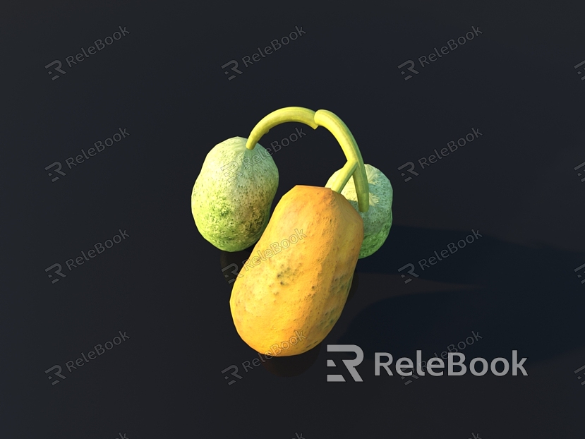 Papaya fruit model