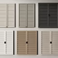 Modern shutter door shutter door shutter door shutter door shutter door 3d model