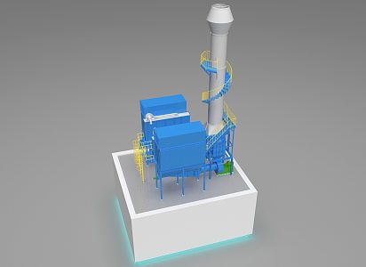 Dust removal equipment sand table 3d model