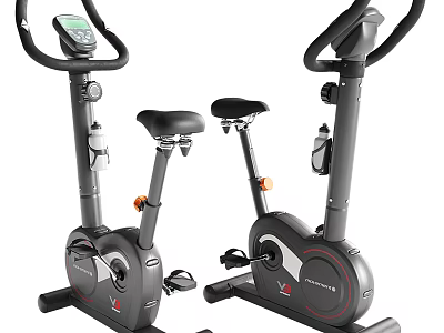 Home Gym Stationary Bikes With Digital Display Water Bottle Holder and Ergonomic Design 3d model