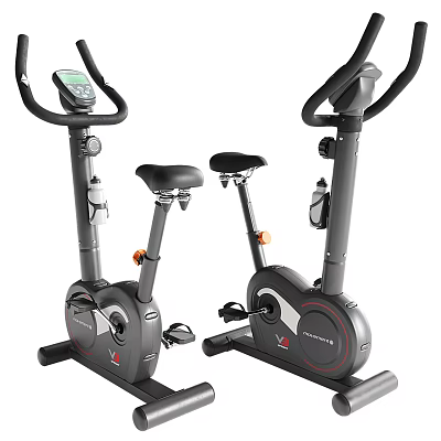 Home Gym Stationary Bikes With Digital Display Water Bottle Holder and Ergonomic Design 3d model