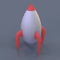 Colorful 3D Cartoon Spacecraft And Rocket Models With Various Designs