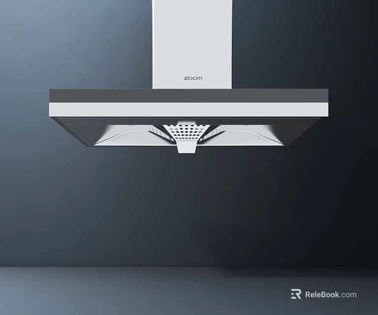 Modern Kitchen Range Hood With Sleek Design And Efficient Extraction Function 3d model 