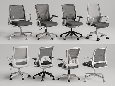 Modern Office Chair Computer Chair Rotating Chair Mesh Chair 3d model