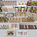 Retail Display Shelves With Multi Tier Racks For Various Store Product