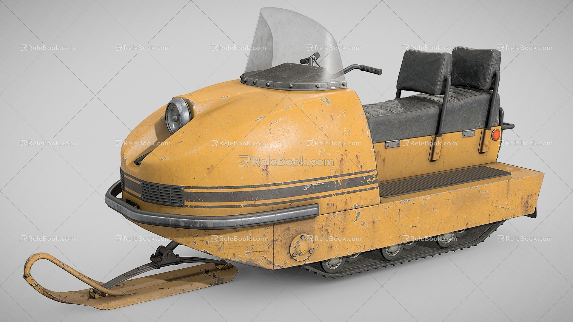 Snowmobile Snowmobile Motorcycle Yacht 3d model