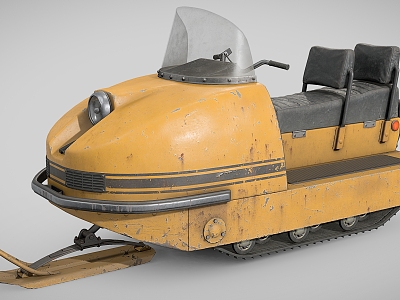 Snowmobile Motorcycle Yacht 3d model