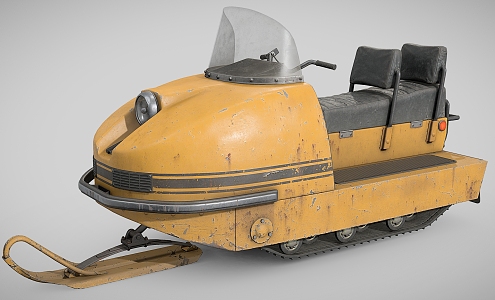 Snowmobile Motorcycle Yacht 3d model