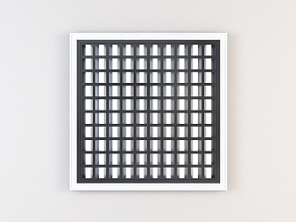 Modern Grille Light Home Grid Light 3d model