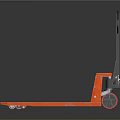 Red Manual Pallet Jack With Steel Forks And Ergonomic Handle For Industrial Use
