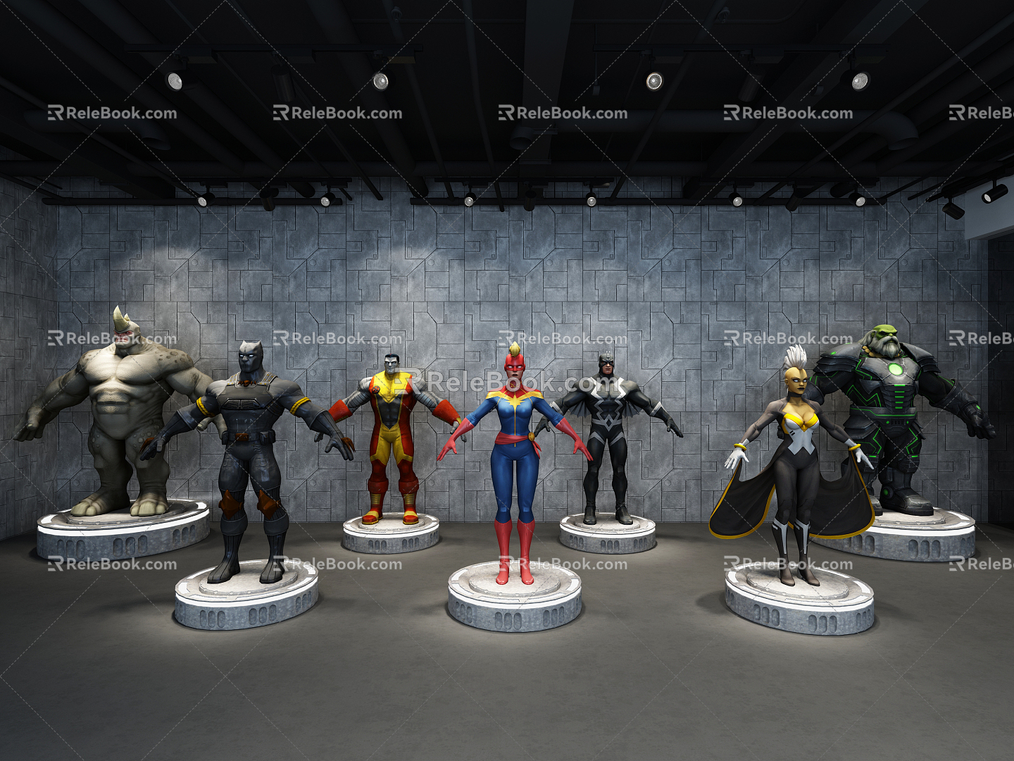 Modern Toy Marvel Heroes 3d model