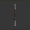 Sci-fi Hammer Sci-fi Stick Mace Sci-fi Weapon Ancient Weapon Hammer Cold Weapon Medieval Item 3d model