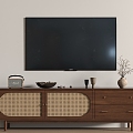 The ancient TV cabinet TV cabinet combination 3d model