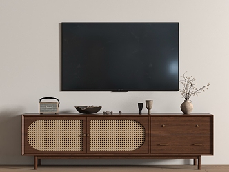 The ancient TV cabinet TV cabinet combination 3d model