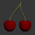 Fresh Red Cherries With Shiny Water Droplets On Dark Background Showcasing Vibrant Reflection