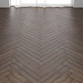 Dark Herringbone Hardwood Flooring For Modern Interiors 3d model