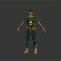 Man In Stylish Flame Printed T Shirt And Black Pants With Cap And Orange Shoes