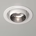 Modern Recessed Ceiling Light With White Trim And Bright Illumination 3d model