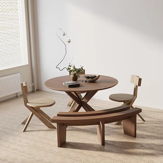 Modern table combination 3d model