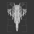 Advanced Gray Fighter Jet Featuring Mounted Weapons And Cockpit Details