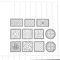 New Chinese-style openwork window openwork window grilles pane window 3d model