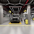 Industrial LOFT Auto Repair Shop Auto Repair Shop 3d model