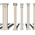 European Roman Column 3d model